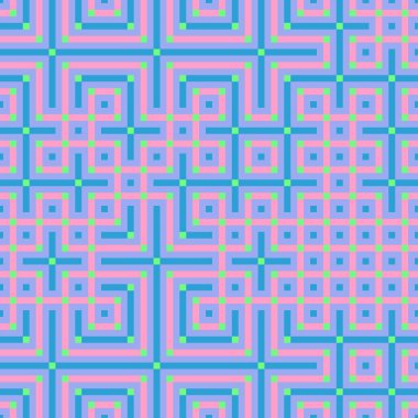 Soyut çizgiler Maze üretken sanat arkaplan çizimi