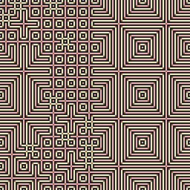 Soyut çizgiler Maze üretken sanat arkaplan çizimi