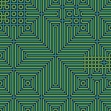 Soyut çizgiler Maze üretken sanat arkaplan çizimi