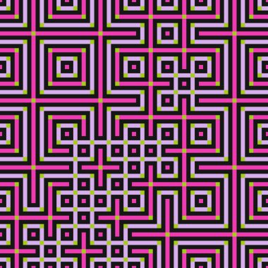 Abstract lines Maze generative art background art illustration