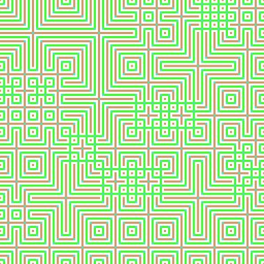 Soyut çizgiler Maze üretken sanat arkaplan çizimi