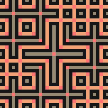 Soyut çizgiler Maze üretken sanat arkaplan çizimi