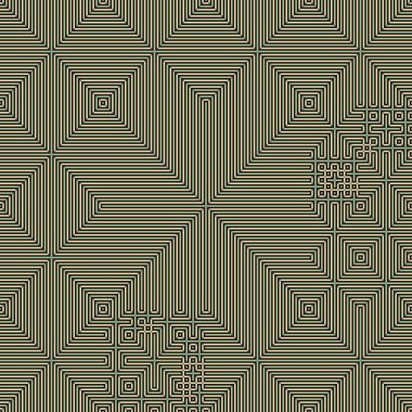 Soyut çizgiler Maze üretken sanat arkaplan çizimi