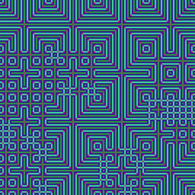 Soyut çizgiler Maze üretken sanat arkaplan çizimi