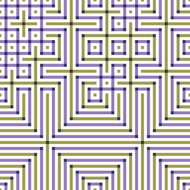 Soyut çizgiler Maze üretken sanat arkaplan çizimi