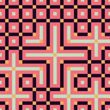 Soyut çizgiler Maze üretken sanat arkaplan çizimi