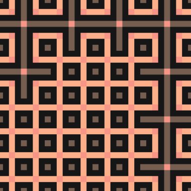 Soyut çizgiler Maze üretken sanat arkaplan çizimi