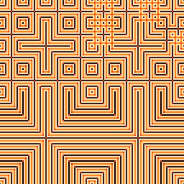 Soyut çizgiler Maze üretken sanat arkaplan çizimi