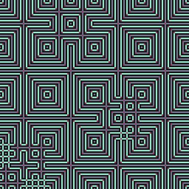 Soyut çizgiler Maze üretken sanat arkaplan çizimi