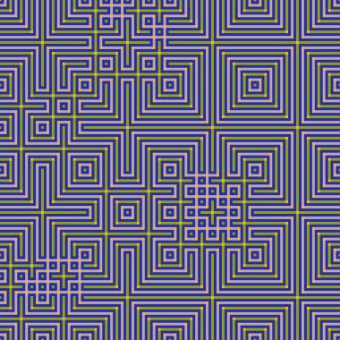 Soyut çizgiler Maze üretken sanat arkaplan çizimi