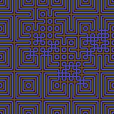 Soyut çizgiler Maze üretken sanat arkaplan çizimi