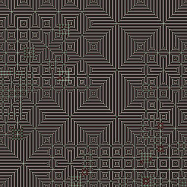 Soyut çizgiler Maze üretken sanat arkaplan çizimi