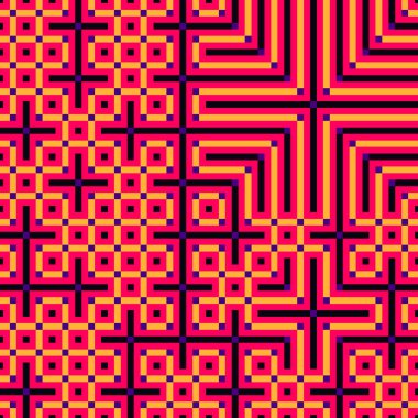 Soyut çizgiler Maze üretken sanat arkaplan çizimi