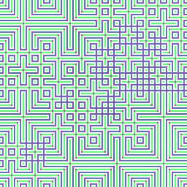 Soyut çizgiler Maze üretken sanat arkaplan çizimi