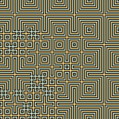 Abstract lines Maze generative art background art illustration