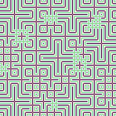 Soyut çizgiler Maze üretken sanat arkaplan çizimi