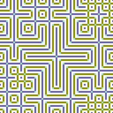 Soyut çizgiler Maze üretken sanat arkaplan çizimi