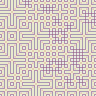 Soyut çizgiler Maze üretken sanat arkaplan çizimi