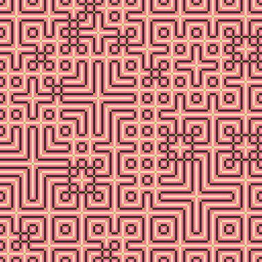 Soyut çizgiler Maze üretken sanat arkaplan çizimi