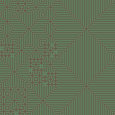 Abstract lines Maze generative art background art illustration