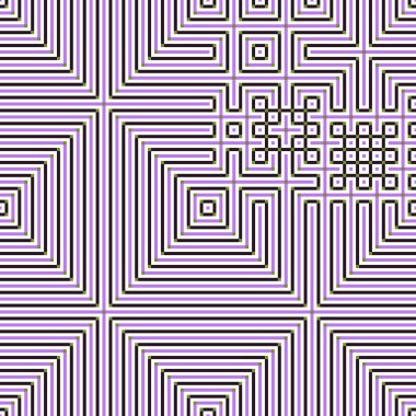 Soyut çizgiler Maze üretken sanat arkaplan çizimi