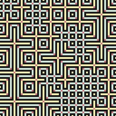 Abstract lines Maze generative art background art illustration