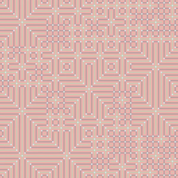 Abstract Lines Maze Generative Art Background Art Illustration — Stock Vector