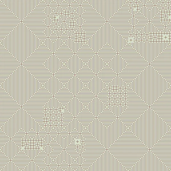 Abstrakte Linien Labyrinth Generative Kunst Hintergrund Kunst Illustration — Stockvektor