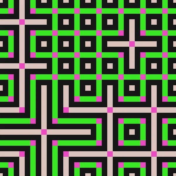 Abstract Lines Maze Generative Art Background Art Illustration — Vetor de Stock