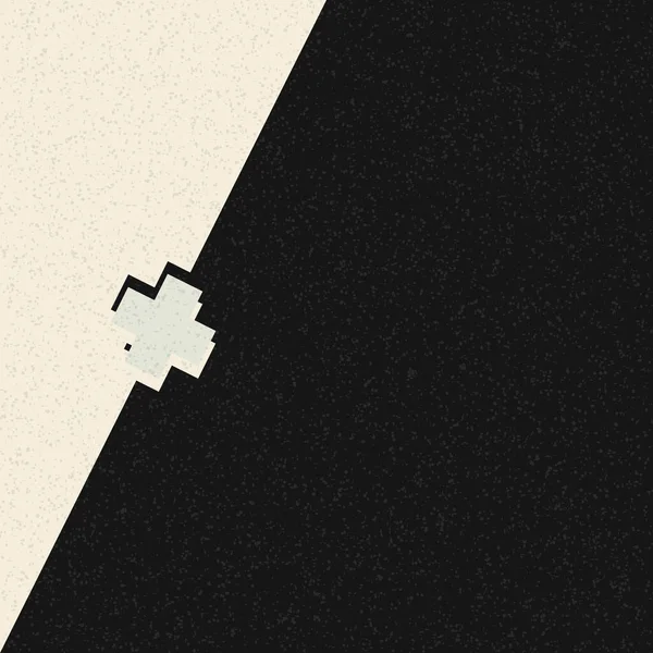 Dekorative Abstrakte Bunte Geometrische Figuren Scheibe Schatten Hintergrund Illustration — Stockvektor