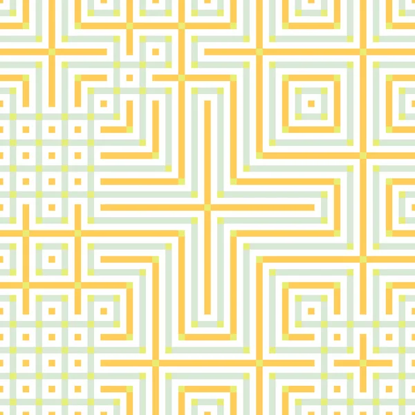 Abstrakte Linien Labyrinth Generative Kunst Hintergrund Kunst Illustration — Stockvektor