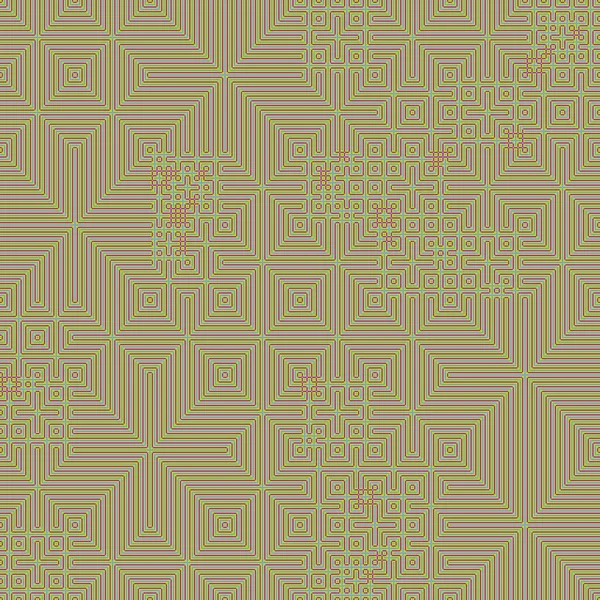Abstract Lines Maze Generative Art Background Art Illustration —  Vetores de Stock