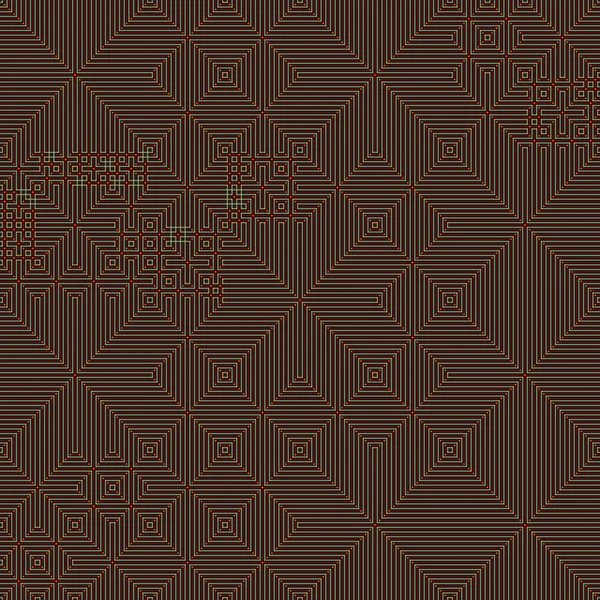 Abstract Lines Maze Generative Art Background Art Illustration — Vector de stock