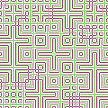 Soyut çizgiler Maze üretken sanat arkaplan çizimi