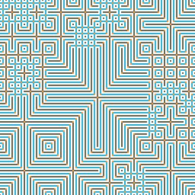 Soyut çizgiler Maze üretken sanat arkaplan çizimi