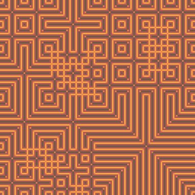 Abstract lines Maze generative art background art illustration