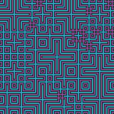 Soyut çizgiler Maze üretken sanat arkaplan çizimi