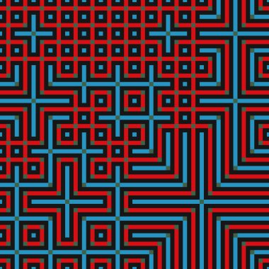 Soyut çizgiler Maze üretken sanat arkaplan çizimi