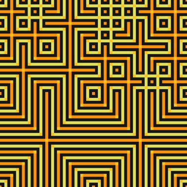 Soyut çizgiler Maze üretken sanat arkaplan çizimi