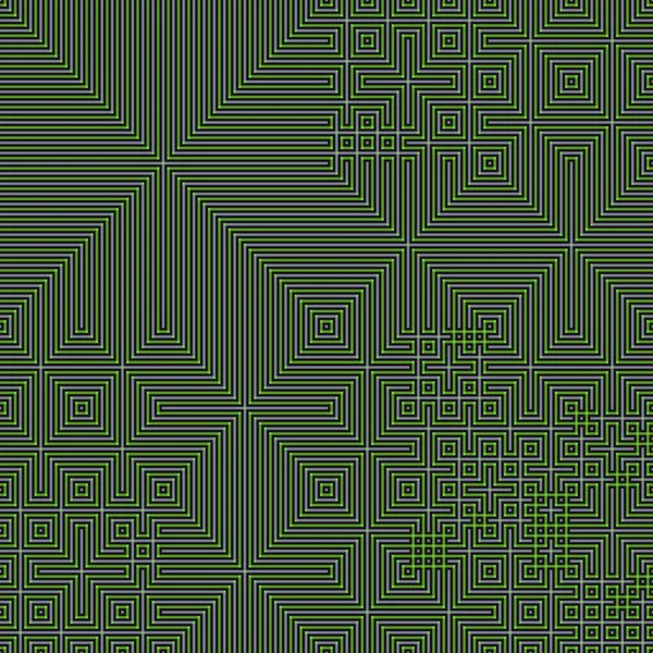 Abstract Lines Maze Generative Art Background Art Illustration — Stockový vektor