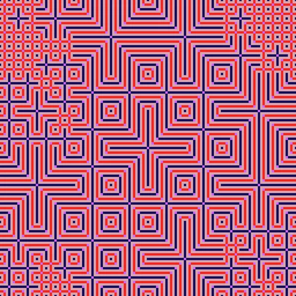 Abstract Lines Maze Generative Art Background Art Illustration — Stockvektor
