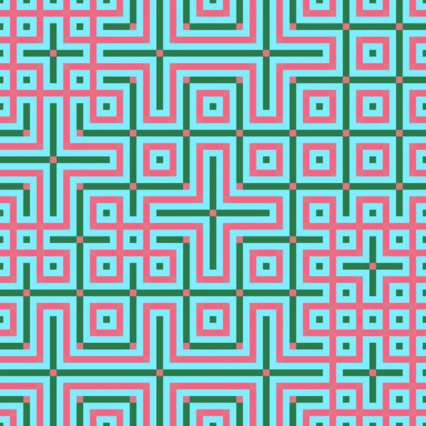 Abstract Lines Maze Generative Art Background Art Illustration — Stok Vektör