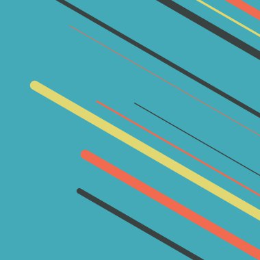 Rastgele Renk akış çizgileri resimlemesi