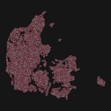 Danimarka Silueti Resmedilmiş Desen Çizimi