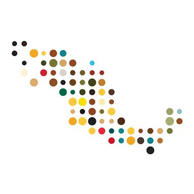 Meksika Silüeti Resmedilmiş Desen Çizimi