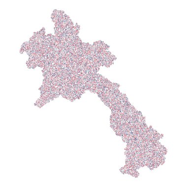 Laos Silueti Pikselli desen çizimi