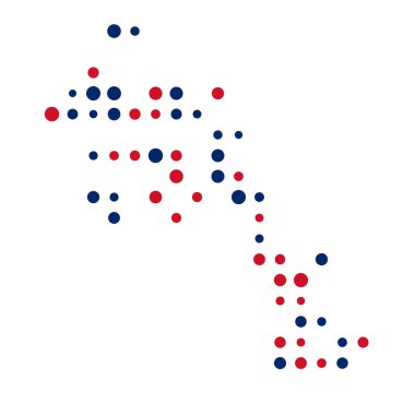 Laos Silueti Pikselli desen çizimi