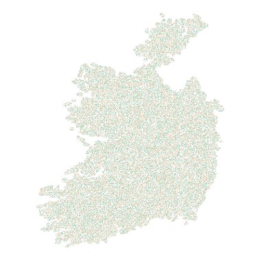 İrlanda Silüeti Resmedilmiş Desen Çizimi