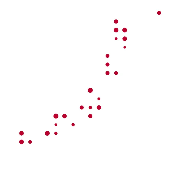 Japan Silhouet Pixelvormige Patroon Illustratie — Stockvector