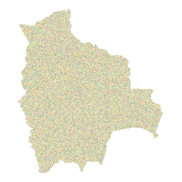 Βολιβία Σιλουέτα Pixelated Μοτίβο Εικονογράφηση — Διανυσματικό Αρχείο